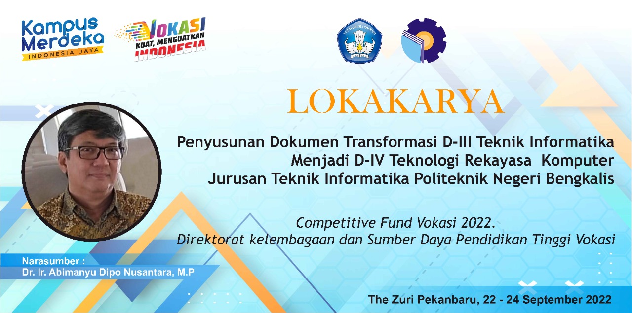 Dosen Prodi Diploma Tiga Teknik Informatika Melaksankanan Kegiatan Lokakarya penyusunan dokumen untuk upgrading prodi diploma 3 teknik informatika menjadi sarjana terapan teknologi rekayasa komputer.